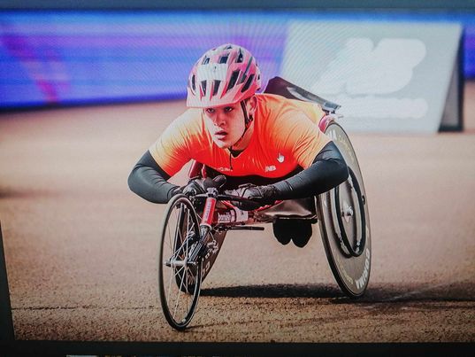 Owain Terrell wheelchair racing